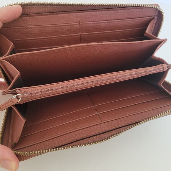 Gucci Micro GG Supreme Star Zippy Wallet Large Interlocking Charm Gray Pink Logo - Picture 3 of 12